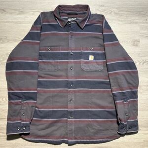 Carhartt insulated flannel plaid button up winter long sleeve Shacket men’s XL